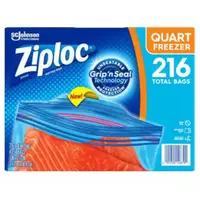 在飛比找蝦皮商城優惠-Ziploc 雙層夾鏈冷凍保鮮袋 小 216入 D92138