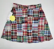 NEW Urban Outfitters Patchwork India Madras Plaid Skirt Size XS Extra Small