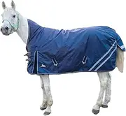 Lightweight Turnout Rugs for Horses, 1200D Cotton Plus Windproof and Warm Horse Blanket in Winter, Outdoor Waterproof and Breathable Horse Sheet with Tail Flap,for Horse Competition Riding