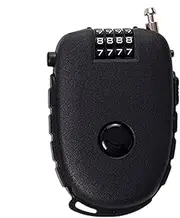 [Generic] Approved Luggage Cable Locks - 4 Digit Combination Travel Cable Lock | Zip Padlock Flexible Cable Lock | Anti-Theft Padlocks with Code for Travel, Lockers, Bags & Backpack