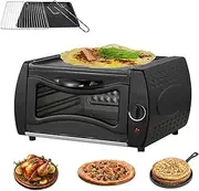 2-in-1 Tandoor Oven, 2100w Electric Mini Oven Pizza Oven, 15 Liters Large Capacity, 122°f-752°f Temperature Control, Kitchen Appliance, for Roasting Baking Grilling