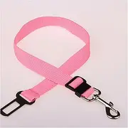 Pet Rope Pet Car Seat Dog Seatbelt Safety Harness Restraint Adjustable Leash Travel Clip Cat Dog Car Seat Belt for All Cars Dog Seat Belt Pet Traction Rope (Color : Pink, Size : Length70CM)