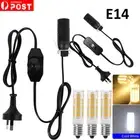 Salt Lamp E14 Dimmer Control ON/OFF Button Switch Power Cable Cord E14 Bulbs Set