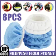 5-6 inch Polishing Bonnet Buffer Pad Microfiber Bonnet Car Polisher Pad Cover AU