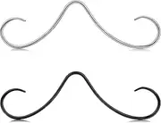 [Longita] Mustache Septum Ring Septum Rings Septum Jewelry Septum Rings 16g Septum Piercing Septum Pincher 16 gauge Septum Nose Rings Mustache Nose Ring Septum Silver Gold Black