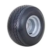 WANDA Golf Cart Tire Assembly 18X8.5-8 4-Ply Silver Rim 4 Lugs on 4"