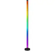 3-Section Smart RGB Splicing Ambient LED Floor Lamp with Music Sync Black - L...