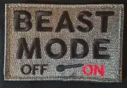 VELCRO® BRAND Fastener Morale HOOK PATCH Beast Mode ON OFF ACU 3x2"