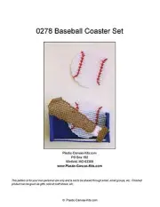 Baseball Coaster Set-Plastic Canvas Pattern or Kit