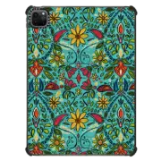 iPad Pro 11-inch (3rd/4th gen) iPad Impact Case aziza turquoise boho floral ipad