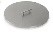 22" Diameter Round Stainless Steel Fire Pit Cover by American Fire Glass