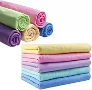 Gears Chamois Towel, Size M, Set of 5, Swim Towel, Sports Towel, Large, Large, Water Absorbent, Quick Drying, for Hair, Car, Wash, Window, Washroom, Pool, Sports, Solid, Pet, Pink