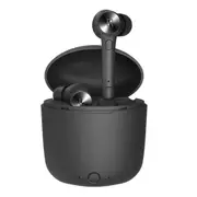 Hi Wireless Bluetooth 5.0 Earphone Ture Stereo Sport Headset In-Ear with Charging Box Built-in Microphone black