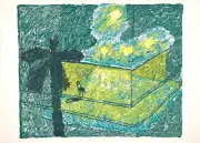 Igor Gabor Artist 1989 signed limited edition original art print silkscreen
