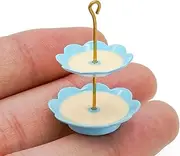 Odoria 1/12 Scale Dolls House Miniature 2-Tier Cake Stand Dollhouse Accessories