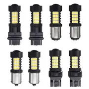 Pair 447LM 4.4W White LED Car Brake Backup lights Turn Bulb Lamp 3157 7443 1156 1157 2835 55555 1157 BAY15D