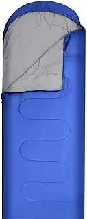 Sleeping Bags Camping Envelope Sleeping Bag Outdoor Camping Sleeping Bag Travel Warm Padded Adult Winter Cotton Sleeping Bag(Blue)