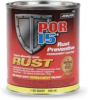 POR-15 45404 Semi Gloss Black Rust Preventive Paint - 1 Quart