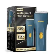 Hair Clippers, Waterproof Men Body Hair Trimmer, Cordless Hair Cutting Kit fo...