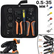 Crimping Tool Ratchet Wire Crimper Wire Stripper/Cutter AWG Terminals Connectors
