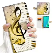 ( For Vivo Y20S ) Wallet Flip Case Cover AJ23480 Music Note