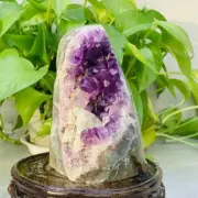 980g Natural Amethyst Geode Mineral Specimen Crystal Quartz Energy Decoration