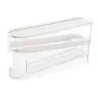 Egg Tray for Fridge Large Capacity Eggs Organizer for Counter Fridge Cabinet