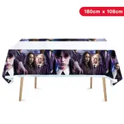 Wednesday Theme Plastic Tablecloth Table Cover 180cm x 108cm - Kids Birthday Party Tableware
