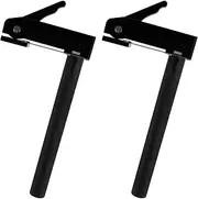 2Pcs Bench Clamp Workbench Holdfast Woodworking Clamps 19/20mm Desktop Quick Acting Hold Down Clamp 3 Gears Adjustable Fast Fixed Clip Aluminum Alloy Benchtop Quick Clamps (20mm)