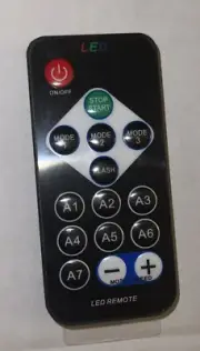 LASER LED DISCO PARTY LIGHTS REPLACEMENT REMOTE CONTROL MODEL AO-6666