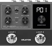 Valeton VLP-200 Multi-Track Sampler - Two full-featured loopers and a variety of drum rhythm patterns