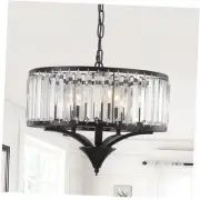 Modern Farmhouse Crystal Chandeliers for Black Round Crystal Chandelier Light
