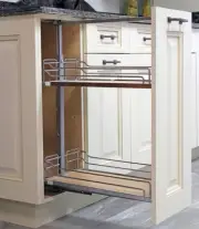 Kessebohmer BASE8 KIT Cabinet Pull-Out Kit- Fits 24" to 32" - Chrome