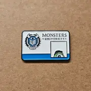 MONSTERS UNIVERSITY ID Enamel Pin - Monsters Inc - Animation - Mike Wazowski