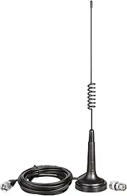 Bingfu CB Antenna 27MHz CB Radio Antenna Magnetic Base Handheld CB Antenna PL259 & BNC Male Compatible with Cobra Midland Uniden Maxon President Vehicle Car Truck Mobile CB Radio Handheld CB Radio