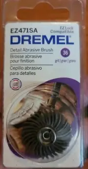 DREMEL EZ471SA ROTARY POWER TOOL 36 GRIT DETAIL ABRASIVE BRUSH ATTACHMENT NEW