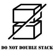 XXL DO NOT DOUBLE STACK shipping label adhesive warning mailing sticky sticker 100x150mm