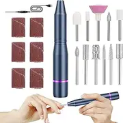 Electric Nail Drill | Portable Nail Drill Machine Kit - Hand Foot Care Tool, Manicure Pedicure Tools with Nail Drill Bits, Polishing Set for Acrylic Gel