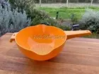 TUPPERWARE ORANGE 2L COLANDER STRAINER SIEVE VINTAGE STYLE