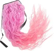 CANIGHT Tie Up Synthetic Hairpiece for Women Soft Comfortable and Fashionable Wavy Ponytail Wig for Parties Weddings and Performances