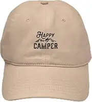 [CafePress] Happy Camper Cap Adjustable Baseball Cap