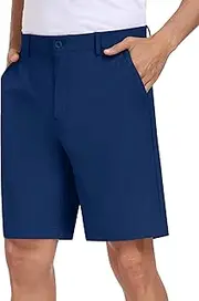[MoFiz] Men's Stretch Golf Shorts 9" Quick Dry Lightweight Casual Work Shorts Hiking Shorts with Pockets