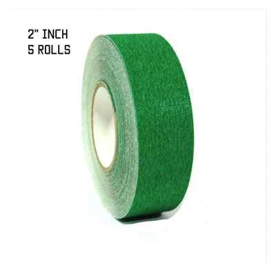 5 Rolls Green Non Skid Tape- 2" X 60FT Adhesive - 60 Grit - Green Anti Slip