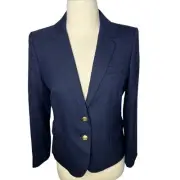 J.Crew $198 Original Schoolboy Blazer Navy Size 6 AZ565