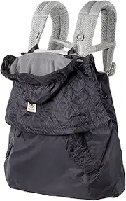 ERGObaby Winter Cover, rain Cover and Cold Protection with Fleece Lining for All Baby Carriers, All-Weather Protection with Water-Repellent Cover, Charcoal