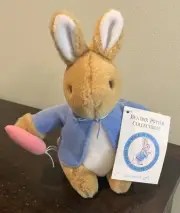 Peter Rabbit Plush Bunny With Carrot Eden Beatrix Potter Spring Easter Toy 7"