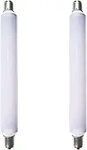 S15s LED Light Bulbs 221mm, 4W Shaving Light Replace 40W T25 Tubular Light Bulb LED S15 Strip Tube Light Bulb 221mm for Kitchen Light Bathroom Shaving Light Cold White 6000K (Non-dimmable, 2-Pack)