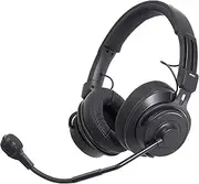 Audio-Technica BPHS2-UT Broadcast Stereo Headset with Hypercardioid Dynamic Boom Microphone, Unterminated