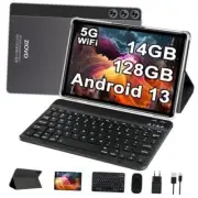 2023 Tablet 10.1 inch Android 13 Tablet, 14GB + Gray with Mouse and Keyboard