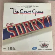 Hasbro The Great Game Classic Sorry Game Original Parker Bros Retro Edition NEW